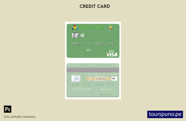 lista para imprimir plantilla de tarjeta de débito visa Myanmar Innwa Bank Limit